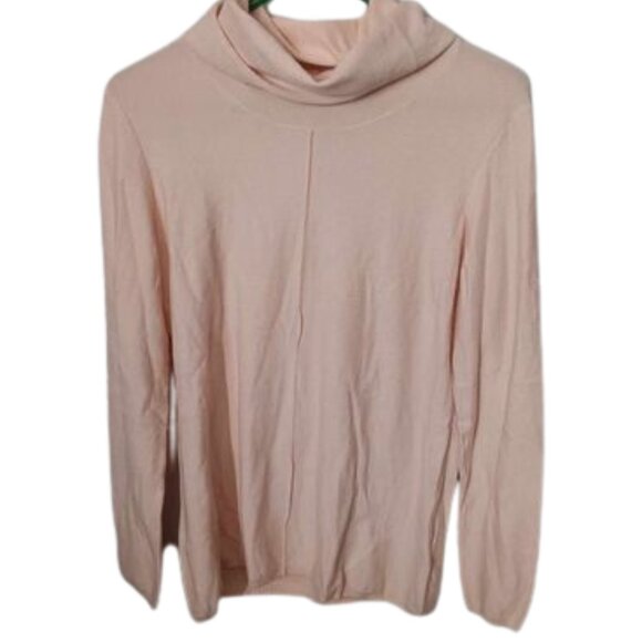 Calvin Klein Jeans Pale Pink Cowl Neck Sweater Size medium - Picture 1 of 8